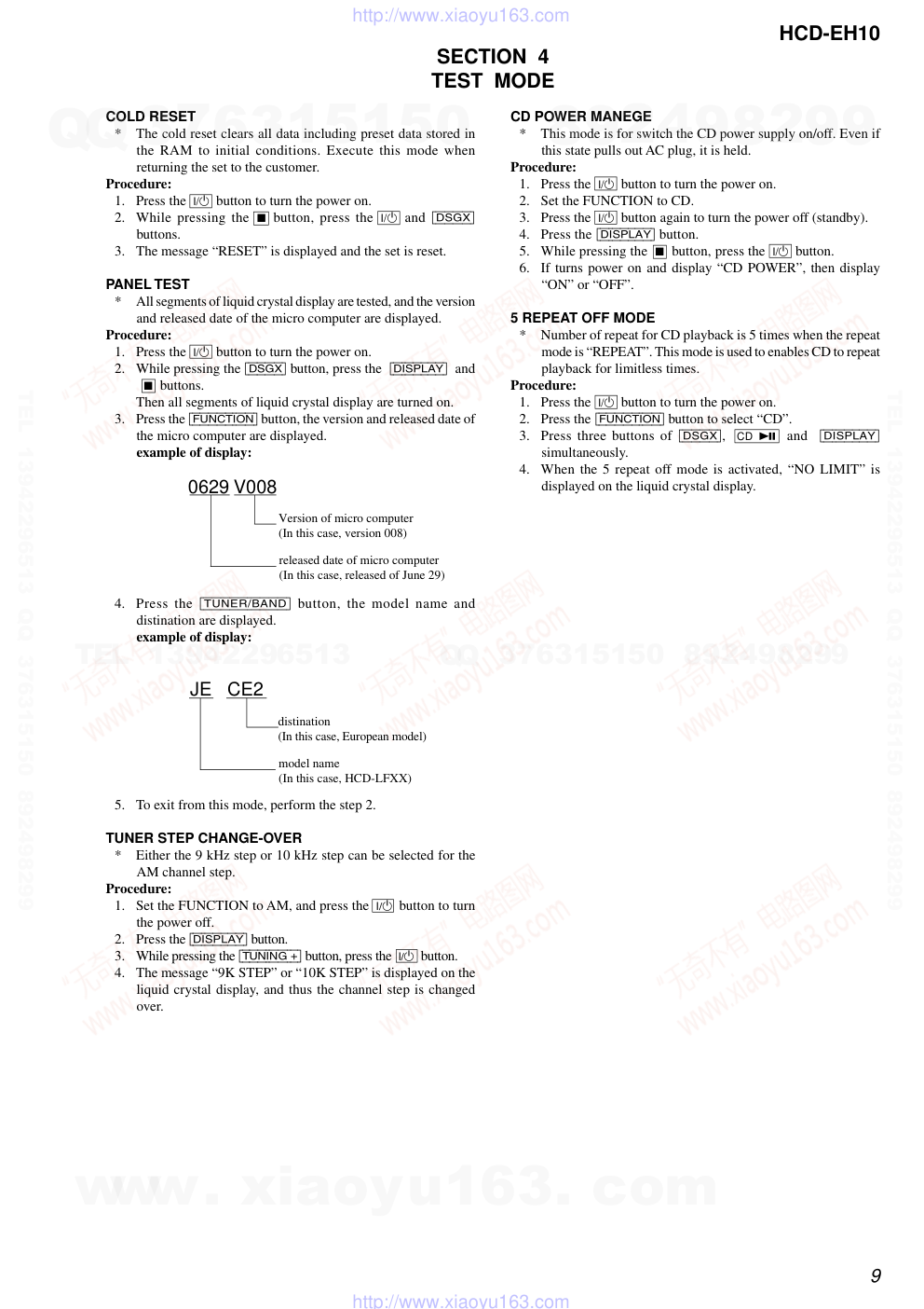 索尼SONY HCD-EH10音响图纸-8