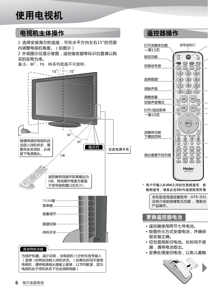 海尔LB37R3A液晶电视说明书-7