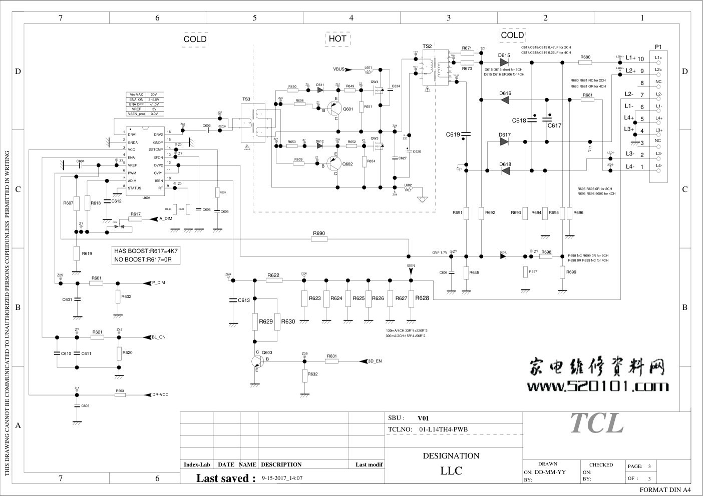 TCL 40-L141H4-PWG1CG电源板电路原理图-2 TCL 40-L141H4-PWG1CG电源板电路原理图-2