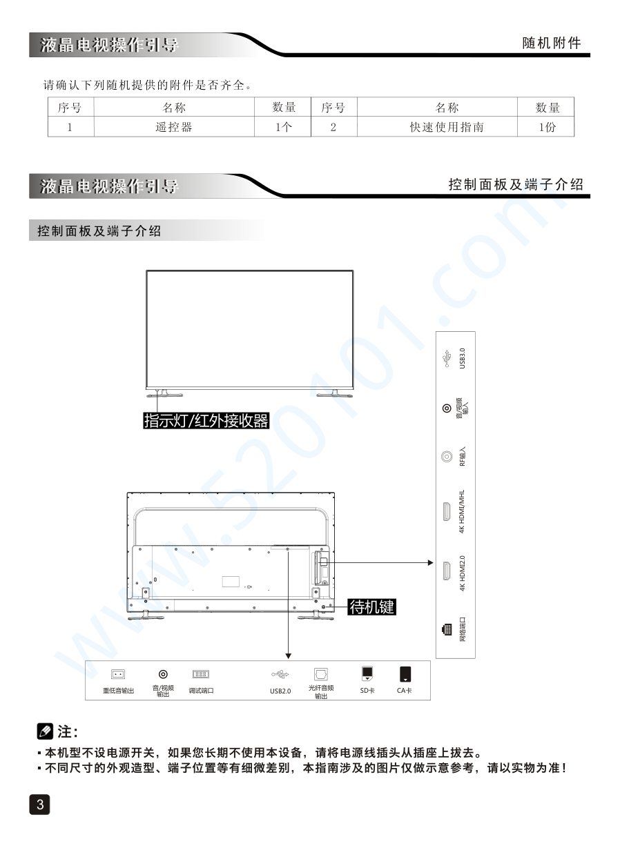 创维60G7200液晶电视说明书-4 创维60G7200液晶电视说明书-4