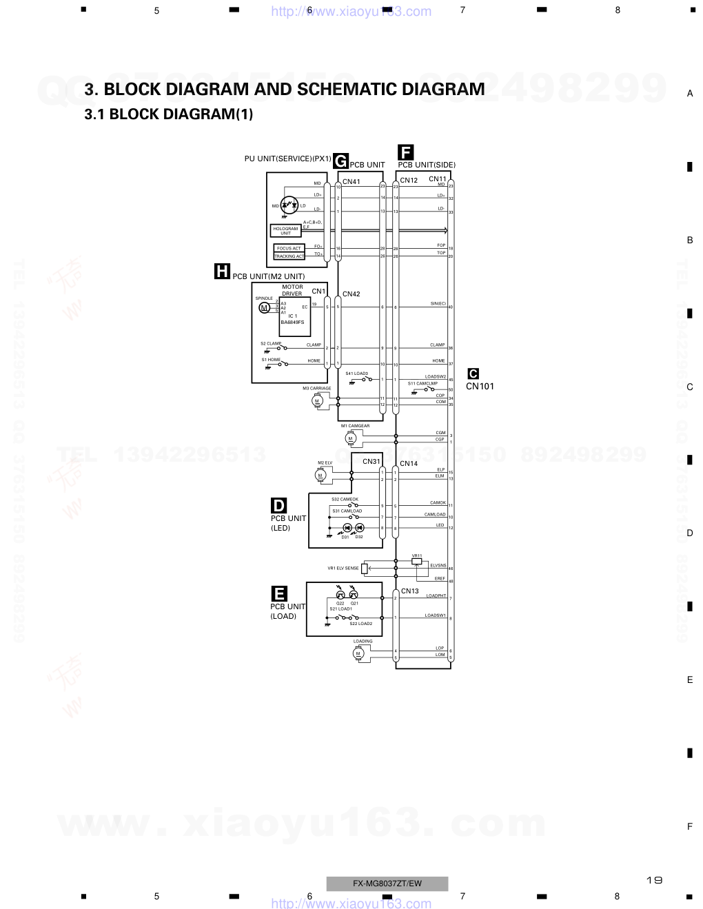 先锋PIONEER FX-MG8137ZT-91音响电路图-2 先锋PIONEER FX-MG8137ZT-91音响电路图-2