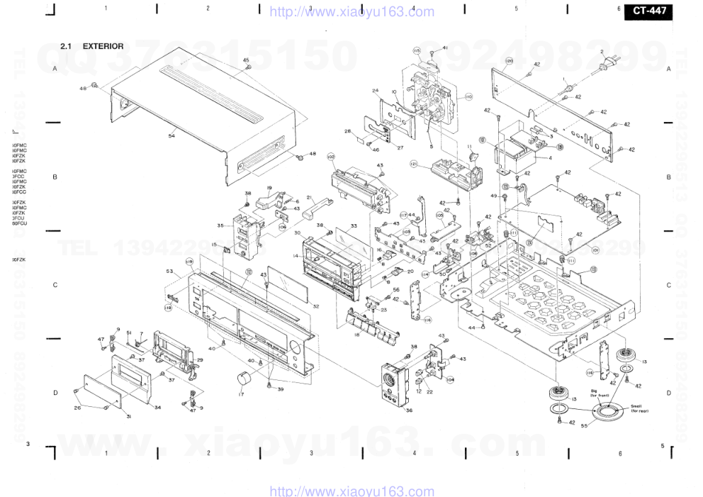 先锋PIONEER CT-447S电路图-3 先锋PIONEER CT-447S电路图-3