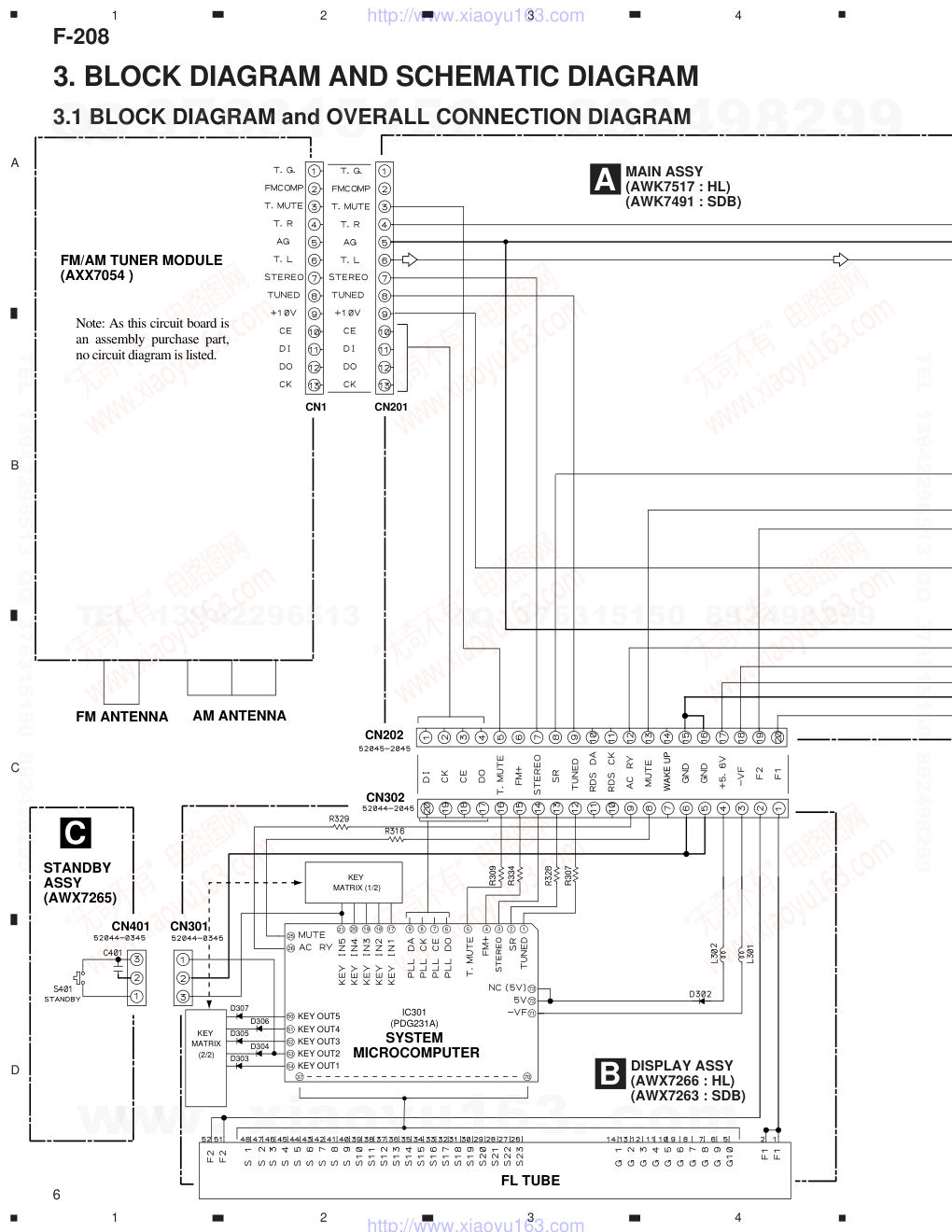 先锋PIONEER F-208音响电路图-5 先锋PIONEER F-208音响电路图-5