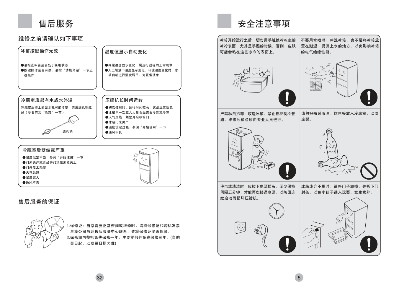 海尔冰箱BCD-242HA使用说明书-6 海尔冰箱BCD-242HA使用说明书-6