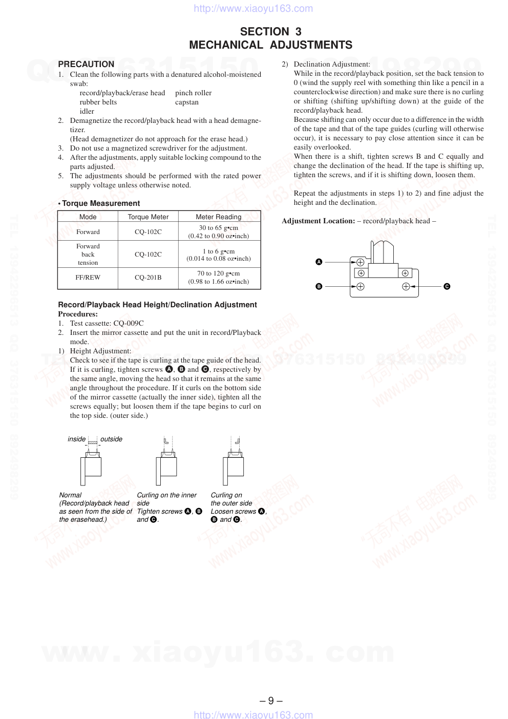 索尼SONY TC-KB920S电路图-8 索尼SONY TC-KB920S电路图-8