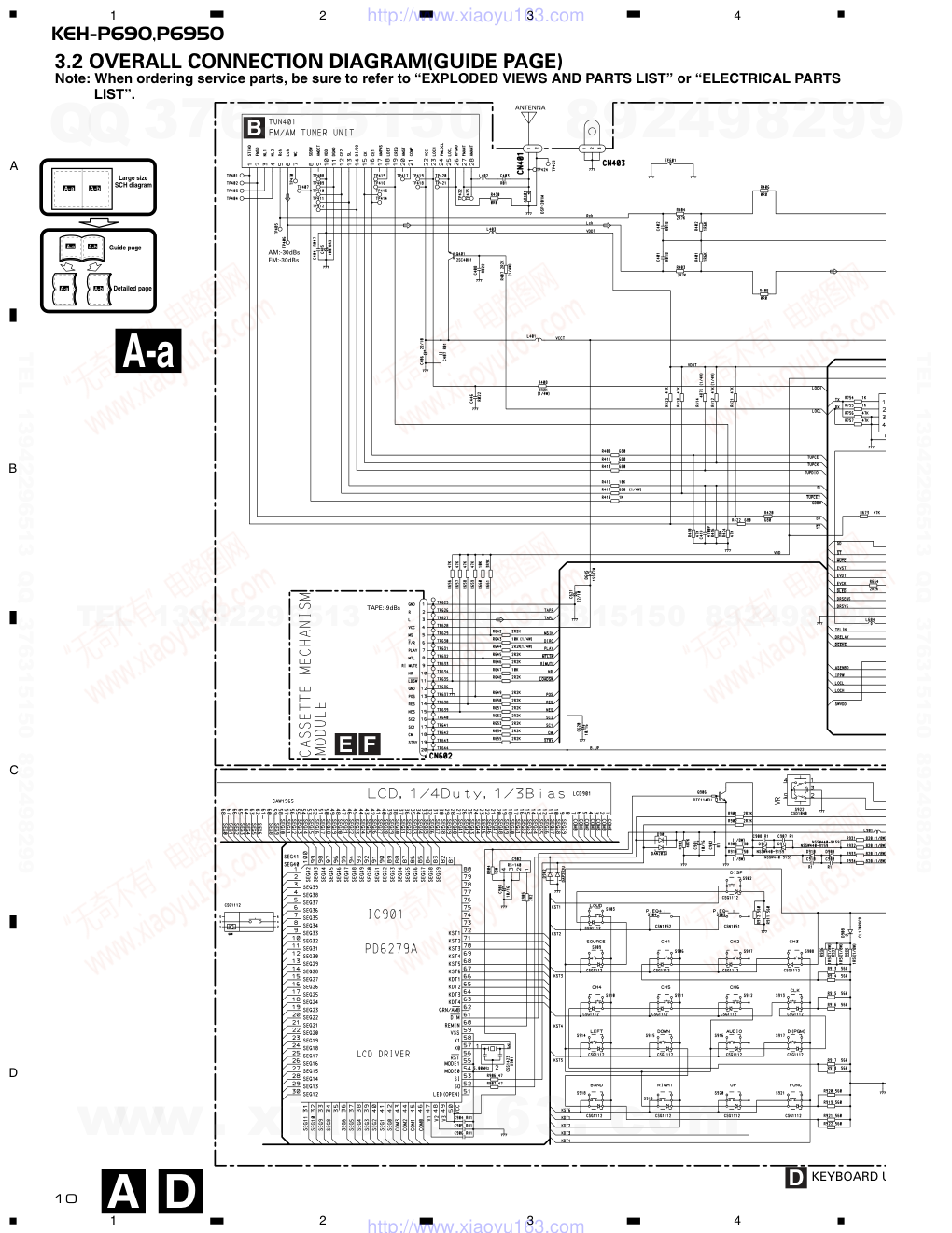 先锋PIONEER KEH-P690音响电路图-9