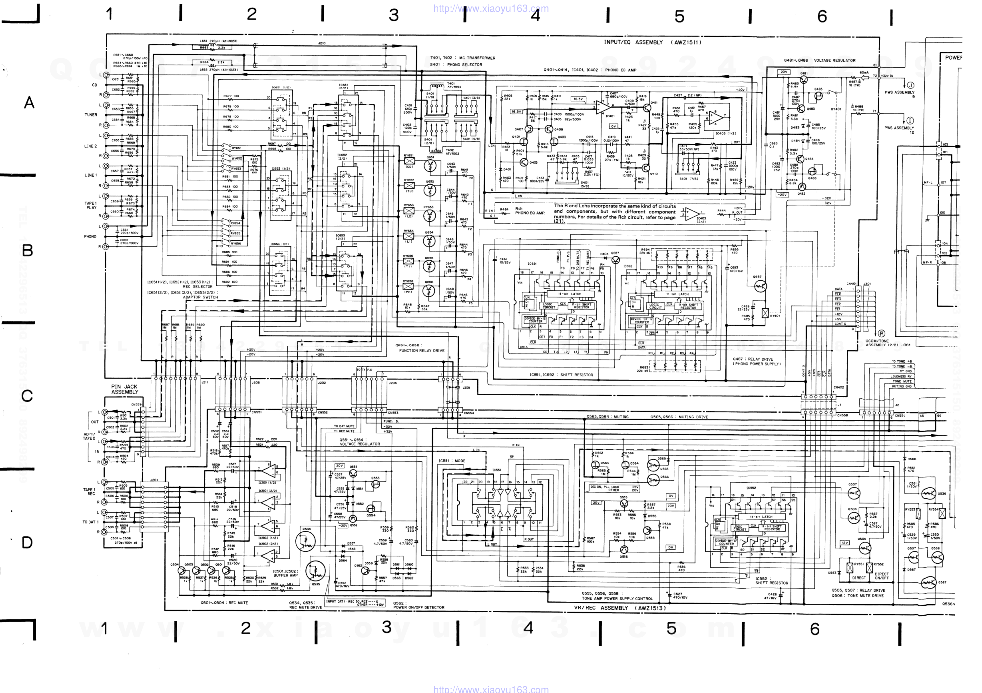 先锋PIONEER A-91D音响电路原理图-8 先锋PIONEER A-91D音响电路原理图-8