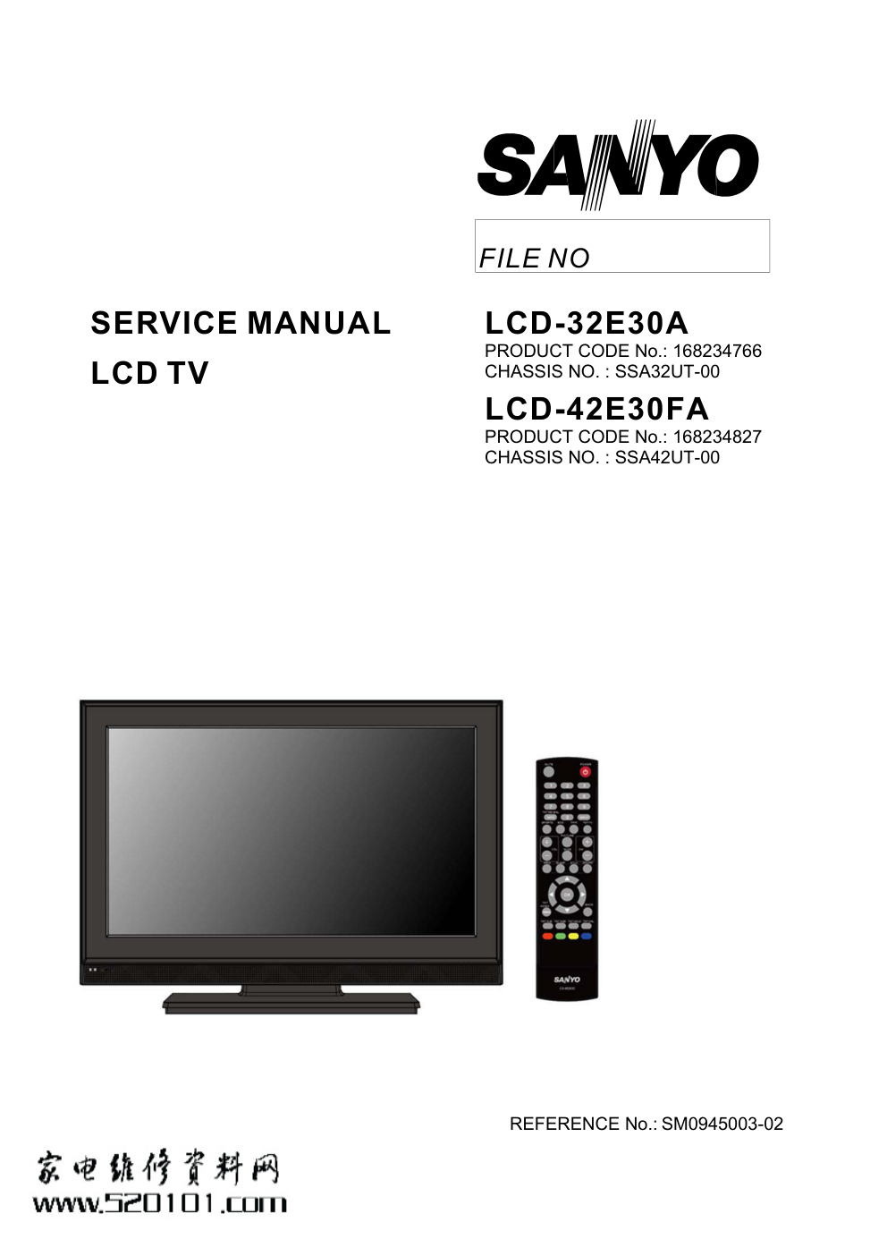三洋LCD-32E30A液晶电视电路图-0 三洋LCD-32E30A液晶电视电路图-0