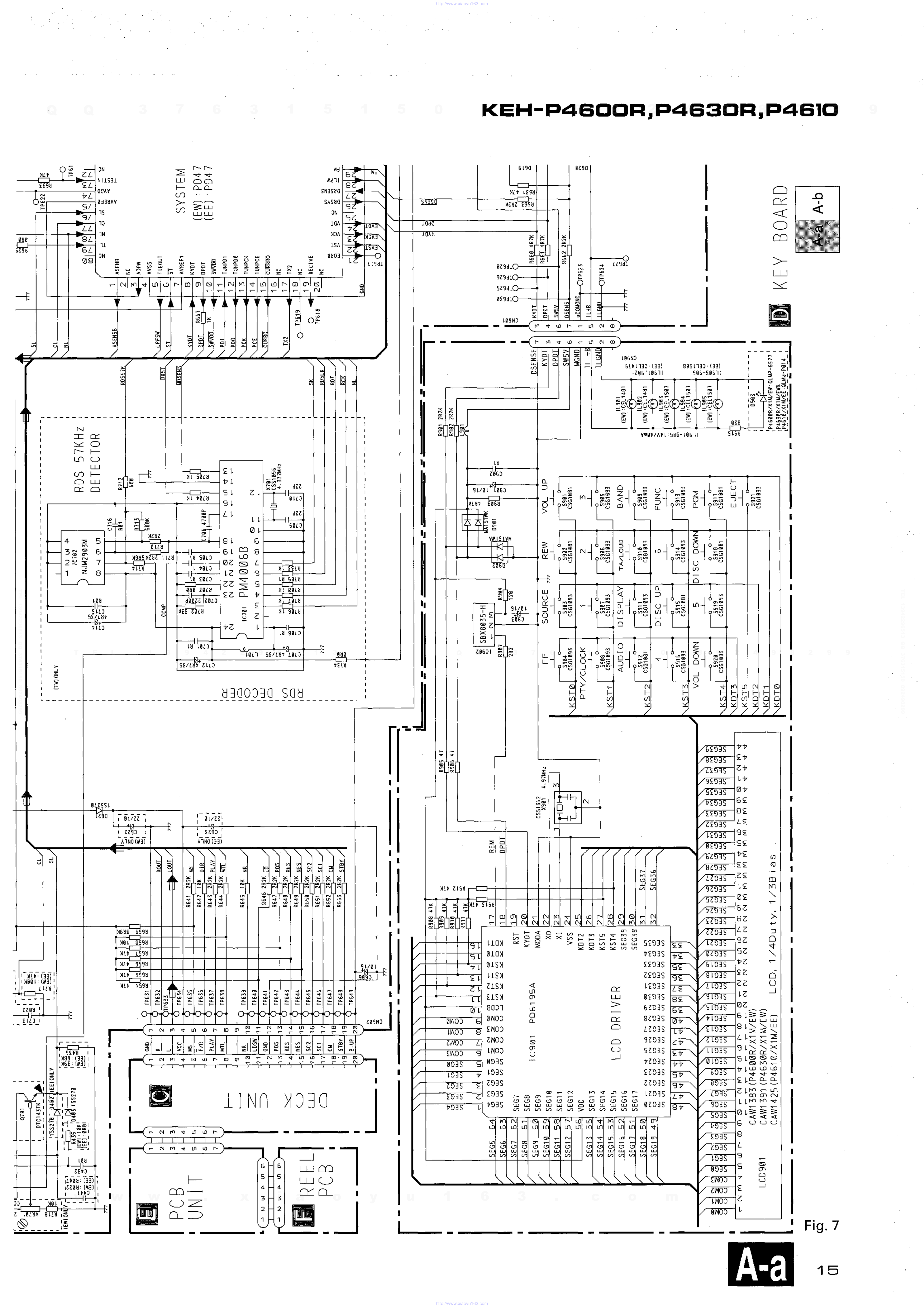 先锋PIONEER KEH-P4610音响电路图-4 先锋PIONEER KEH-P4610音响电路图-4