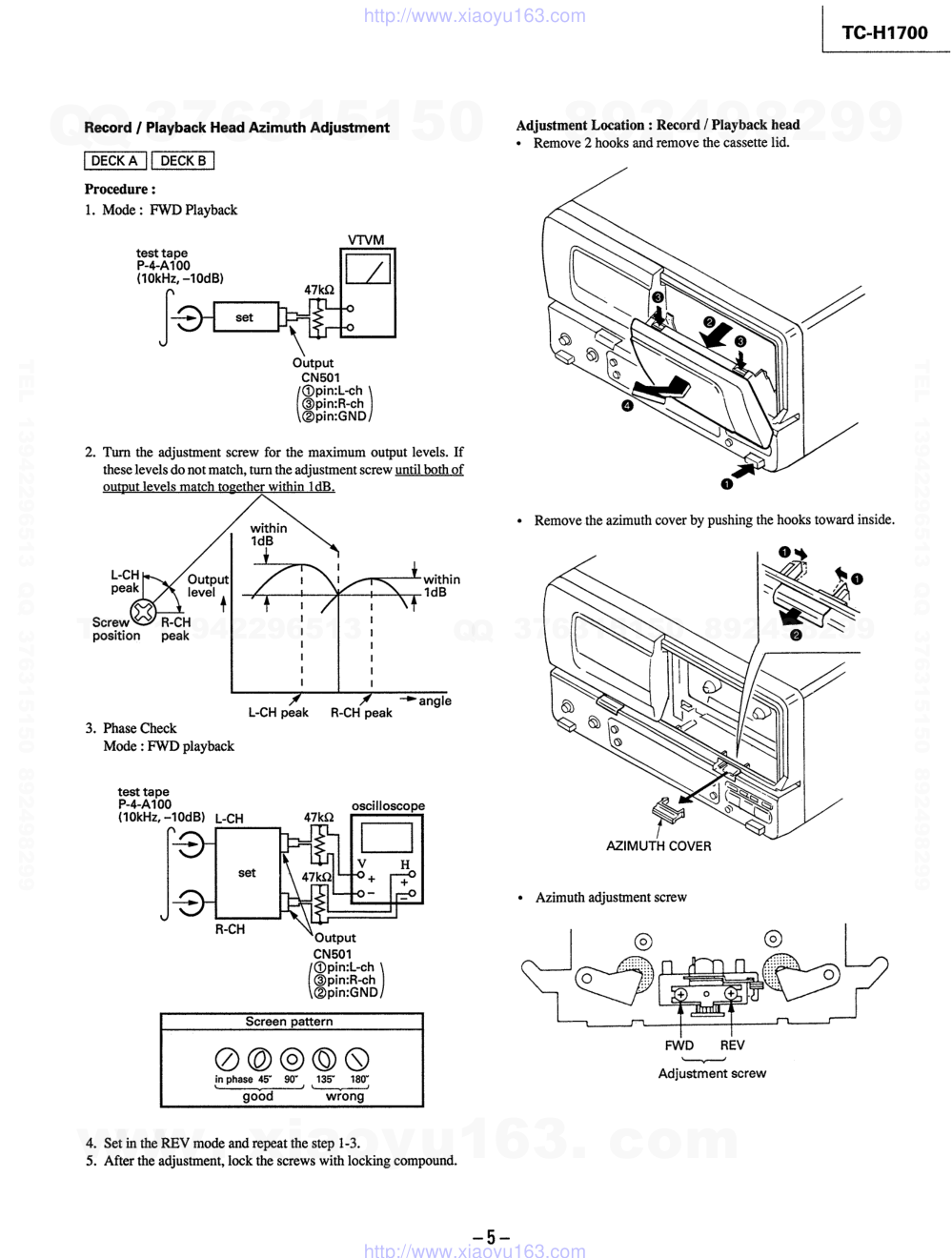 索尼SONY TC-H1700电路图-4 索尼SONY TC-H1700电路图-4