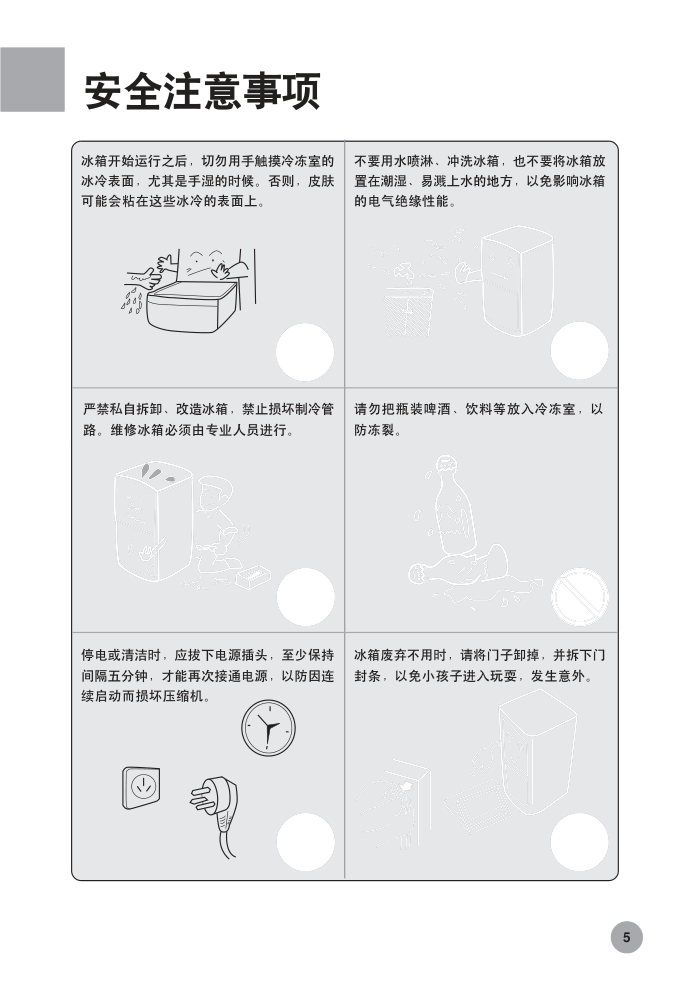 海尔节能冰箱BCD-188KA使用说明书-6 海尔节能冰箱BCD-188KA使用说明书-6