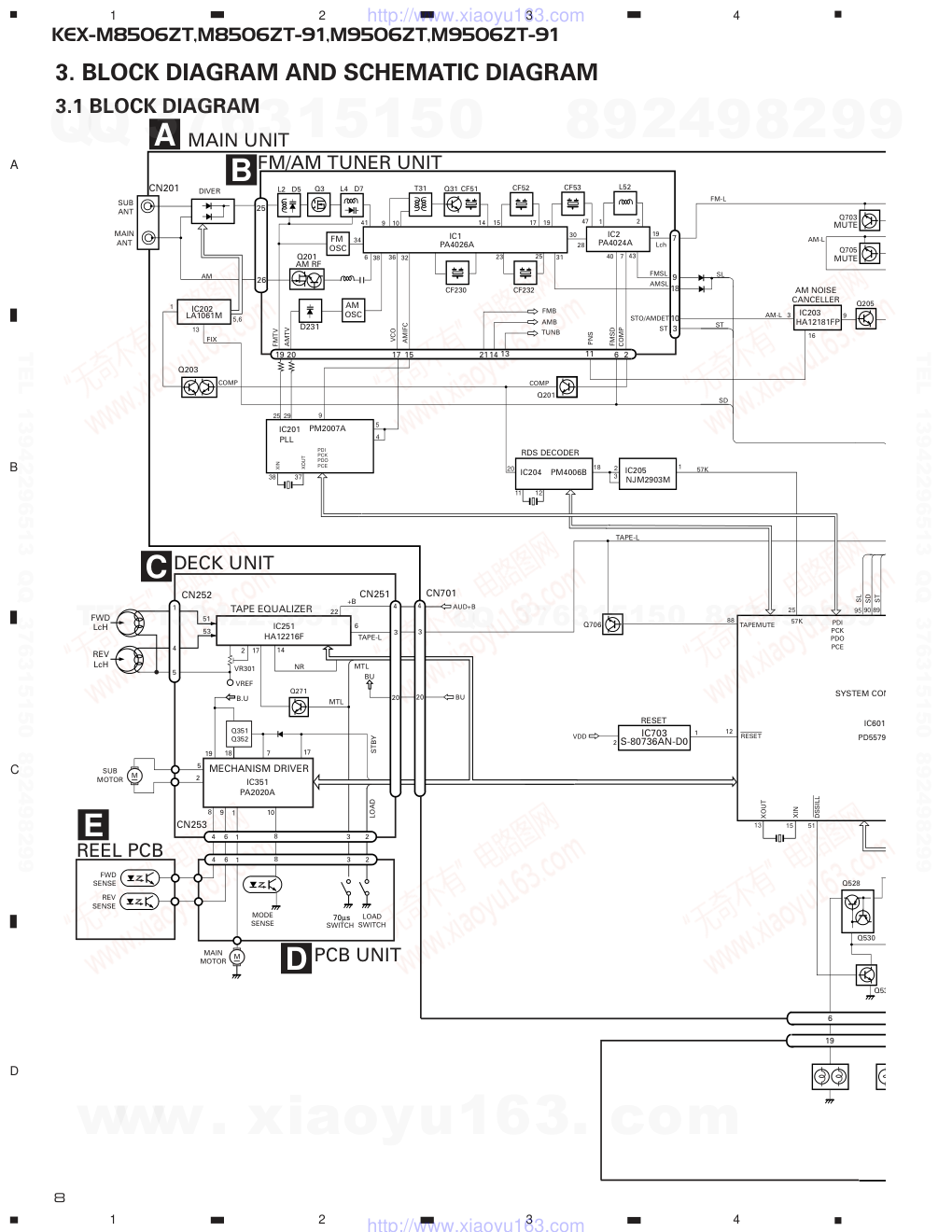 先锋PIONEER KEX-M9506ZT音响电路图-7 先锋PIONEER KEX-M9506ZT音响电路图-7