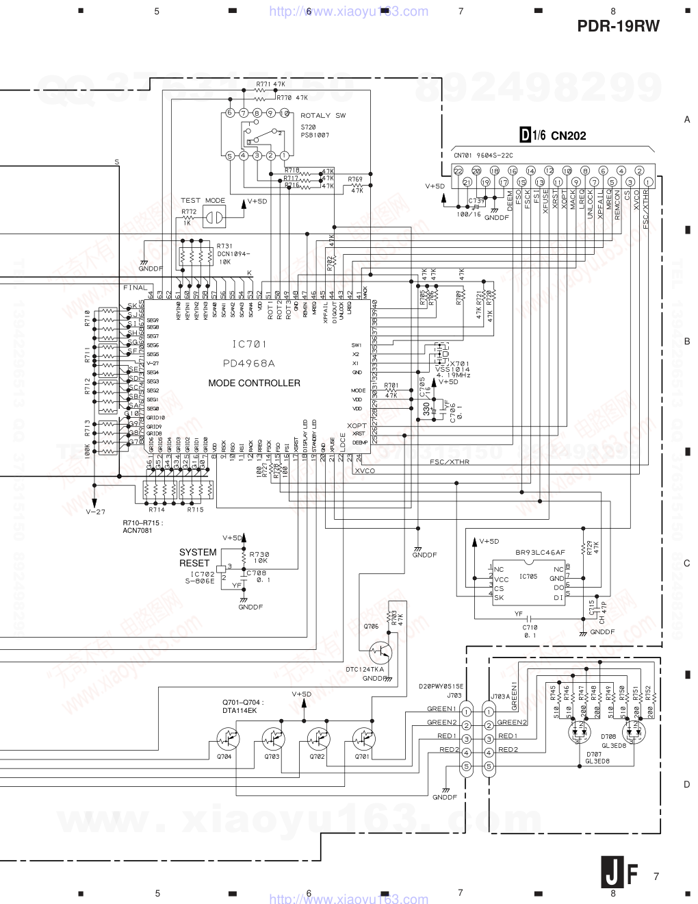 先锋PIONEER PDR-19RW音响电路图-6 先锋PIONEER PDR-19RW音响电路图-6