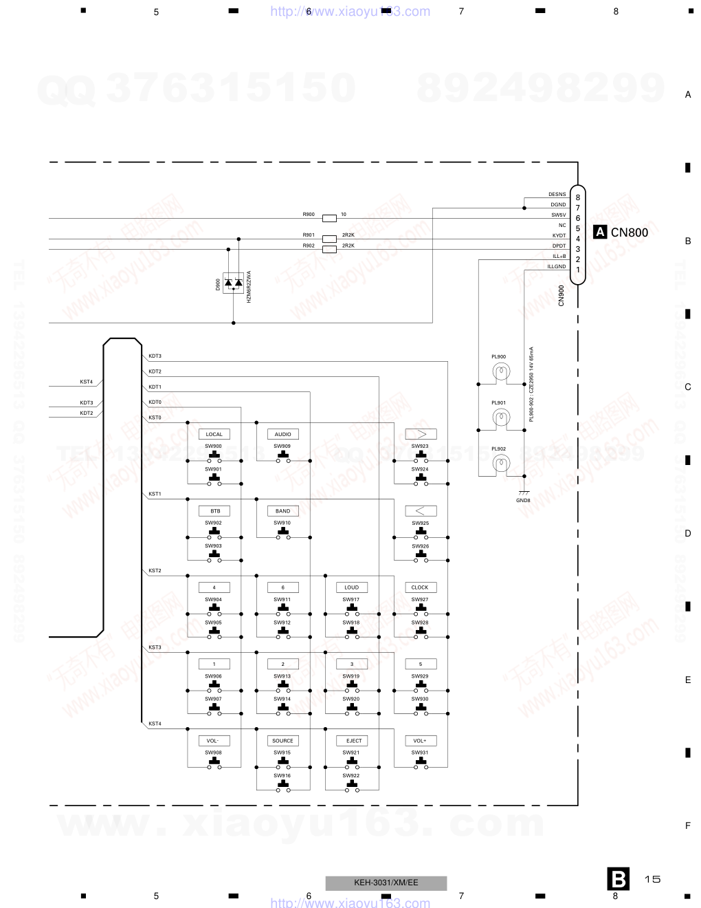 先锋PIONEER KEH-3031音响电路图-6 先锋PIONEER KEH-3031音响电路图-6