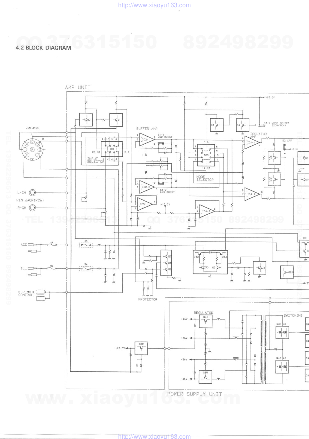 先锋PIONEER GM-4000音响电路图-1