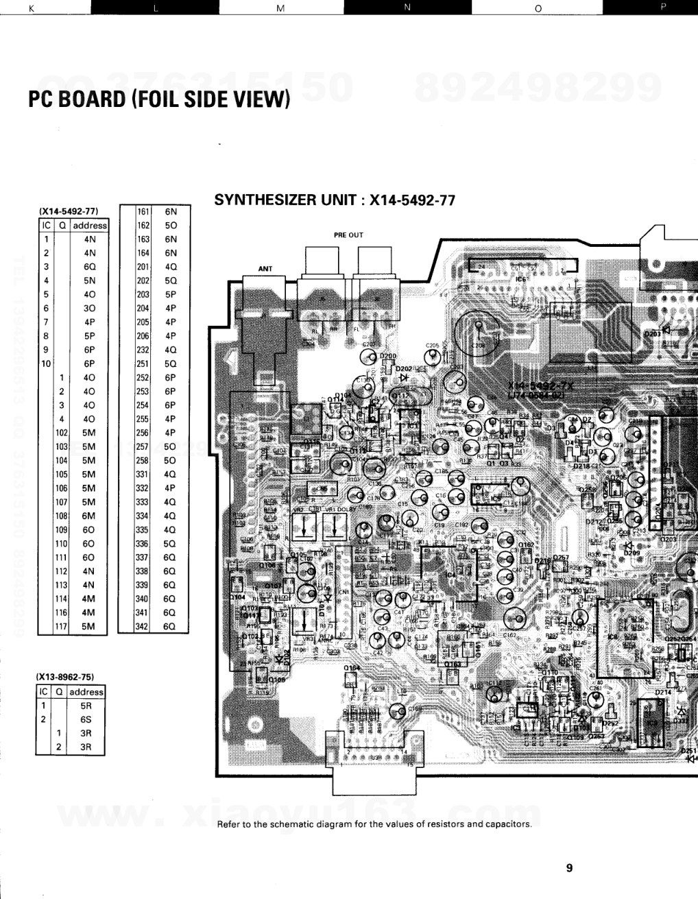 建伍KENWOOD KRC-489R磁带录放机电路图-8 建伍KENWOOD KRC-489R磁带录放机电路图-8
