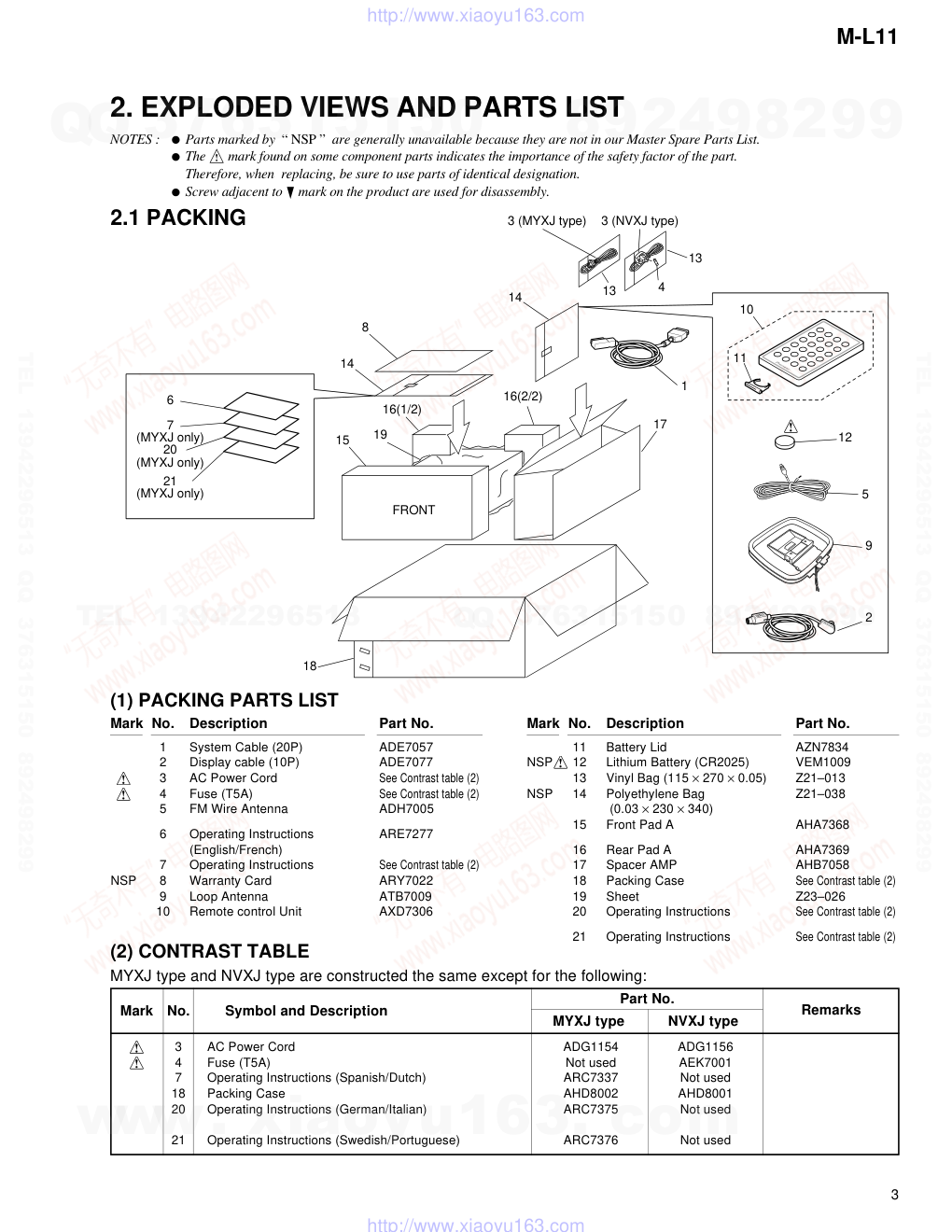 先锋PIONEER M-L11音响电路图-2
