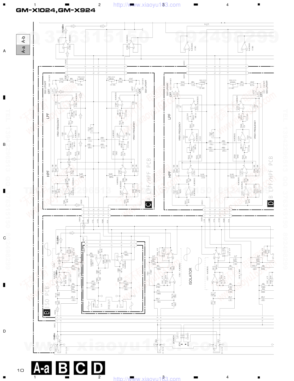 先锋PIONEER GM-X1024音响电路图-9 先锋PIONEER GM-X1024音响电路图-9