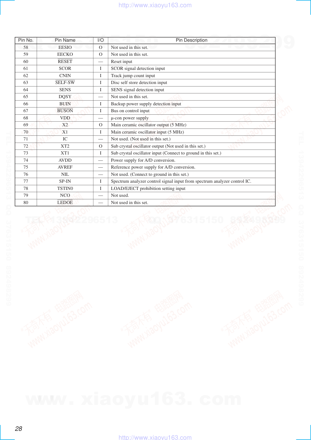 索尼SONY WX-C55电路图-4 索尼SONY WX-C55电路图-4