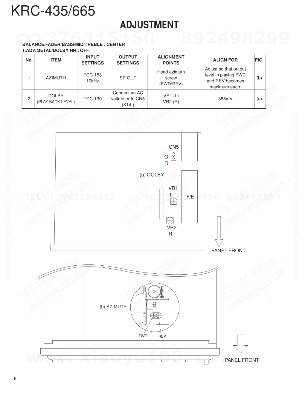 建伍KENWOOD KRC-665磁带录放机维修手册-7
