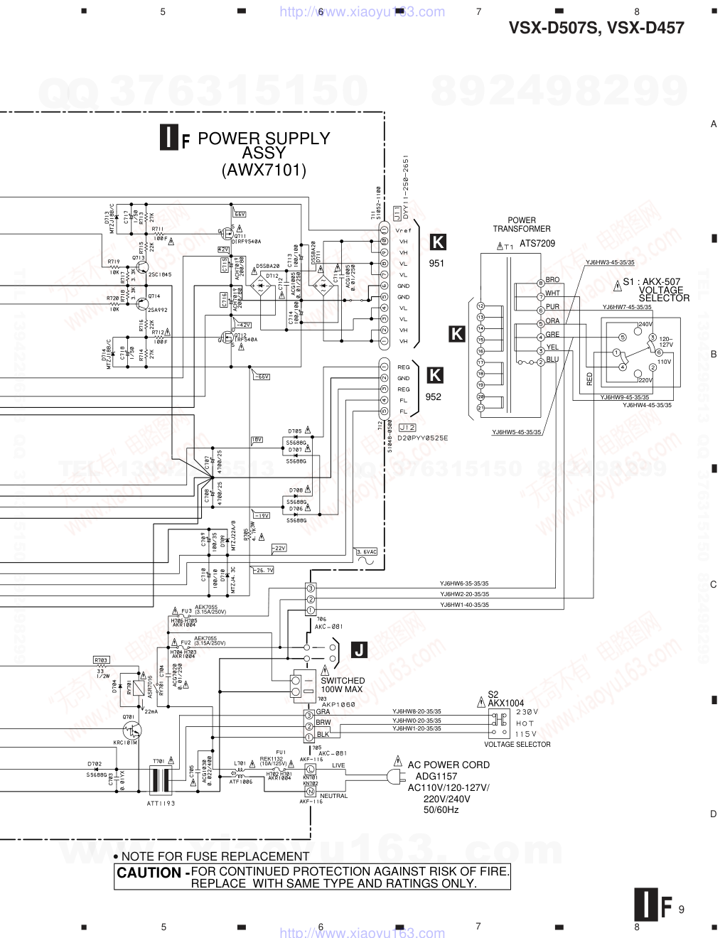 先锋PIONEER VSX-D507S电路图-8 先锋PIONEER VSX-D507S电路图-8