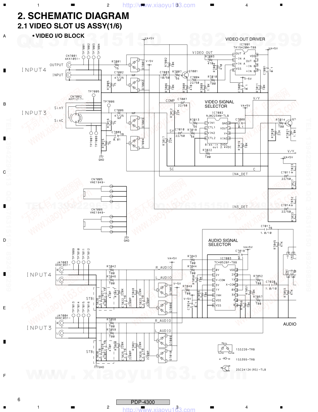 先锋PIONEER PDP-4300音响电路图-5