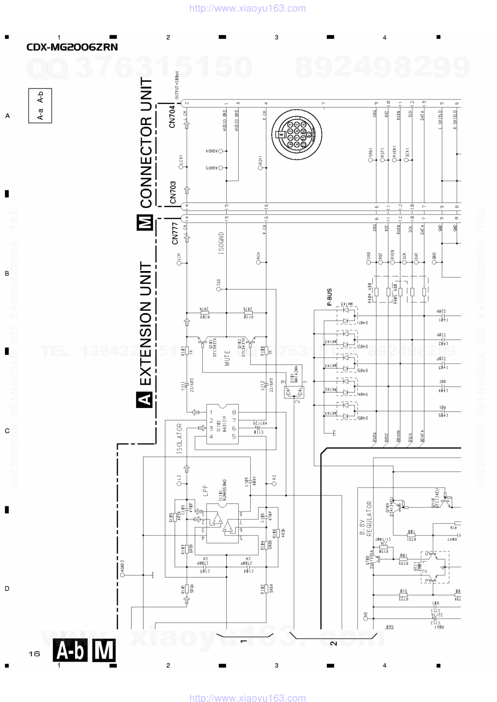 先锋PIONEER CDX-MG2006ZRN音响电路原理图-5