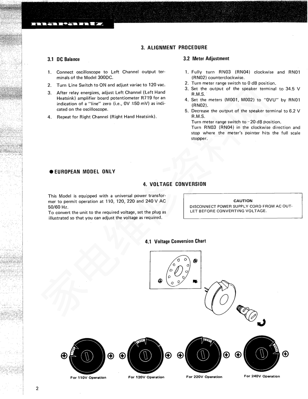 马兰士300DC收音机电路图-3 马兰士300DC收音机电路图-3