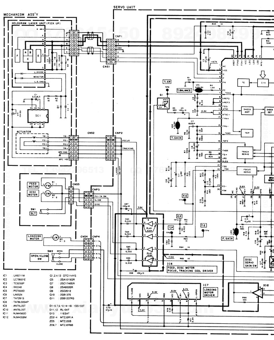 建伍KENWOOD DP-1060 CD播放机电路图-3
