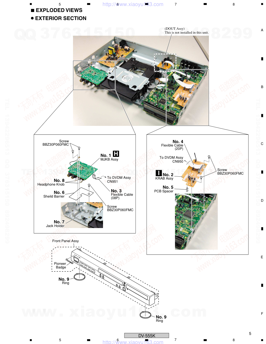 先锋PIONEER DV-555K电路图-4