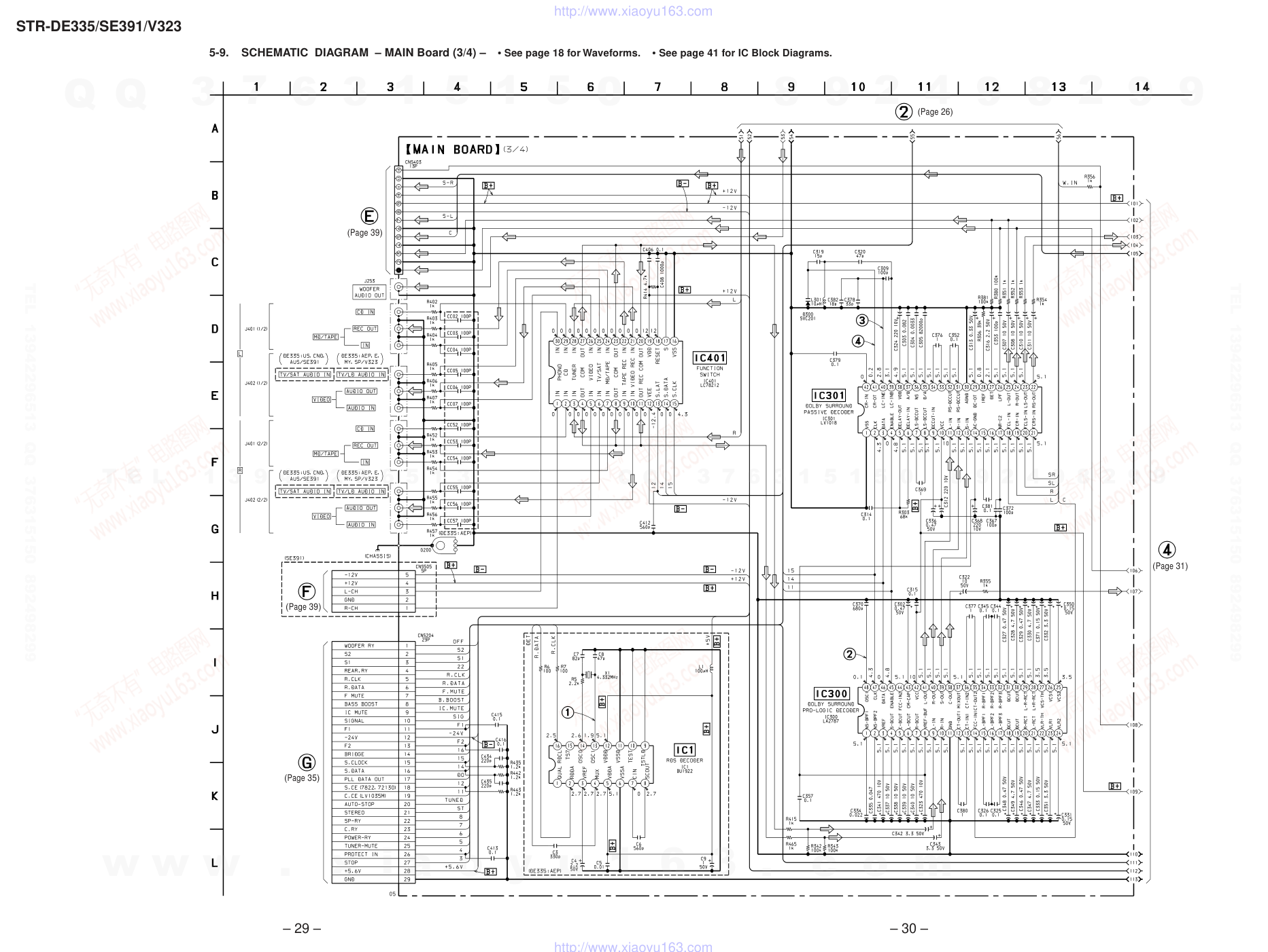 索尼SONY STR-SE381音响电路原理图(1)-6 索尼SONY STR-SE381音响电路原理图(1)-6