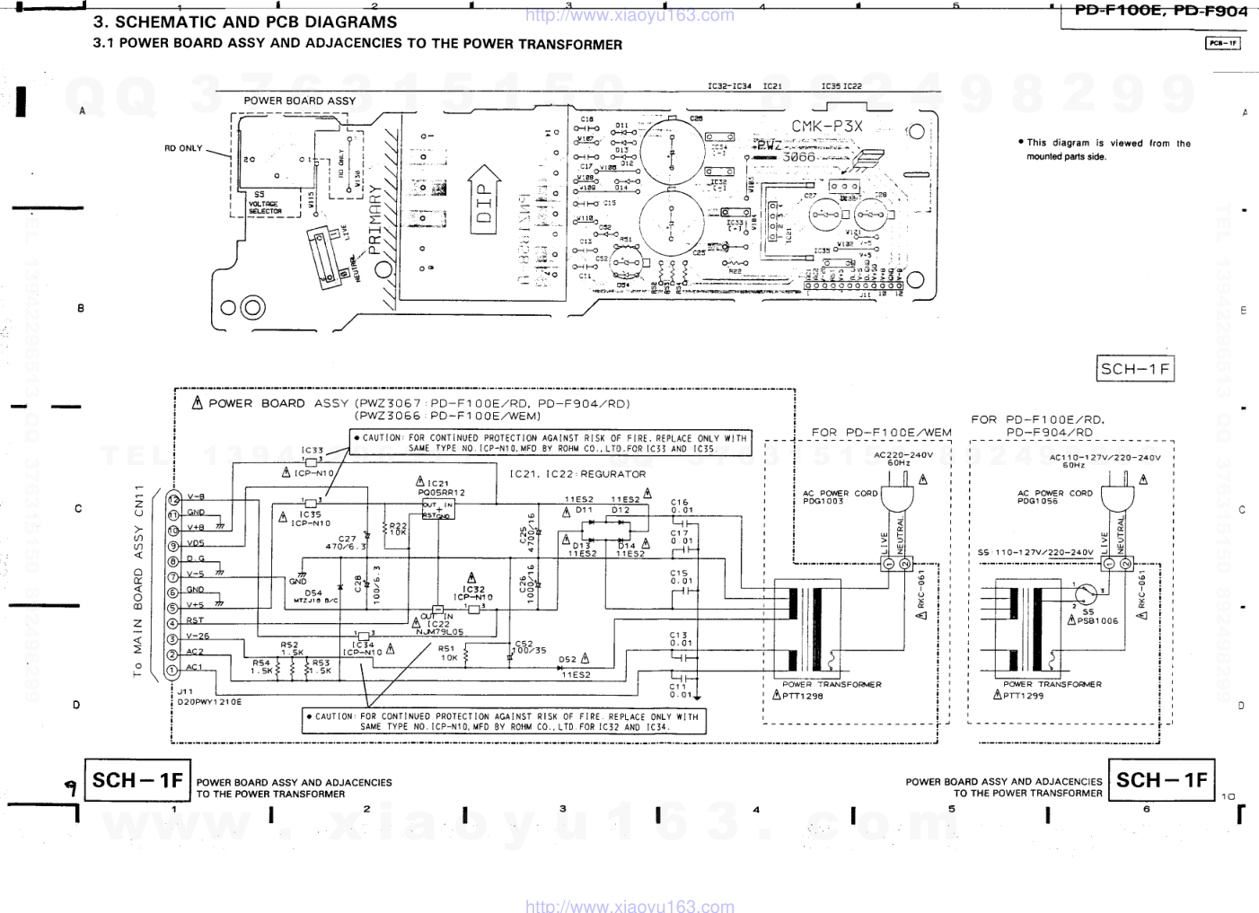 先锋PIONEER PD-F100E音响电路图-6