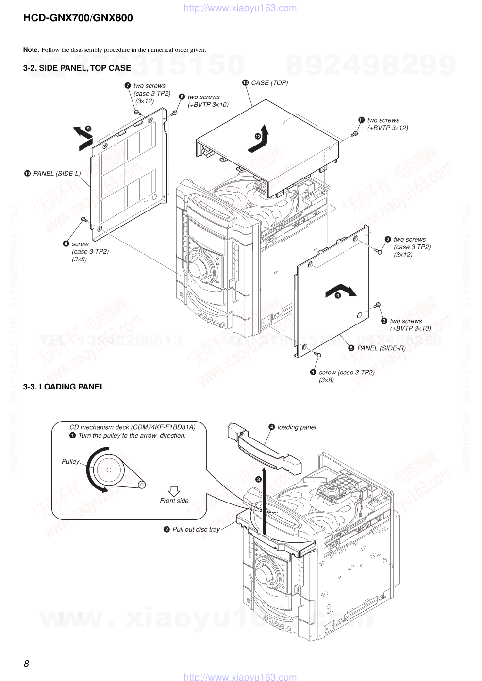 索尼SONY HCD-GNX700音响电路图-7 索尼SONY HCD-GNX700音响电路图-7