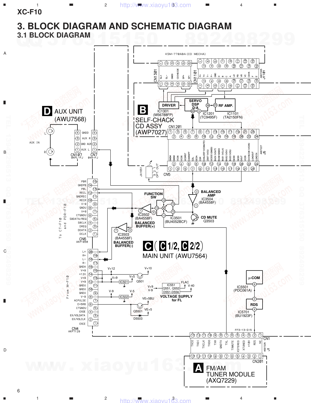 先锋PIONEER XC-F10电路图-5 先锋PIONEER XC-F10电路图-5