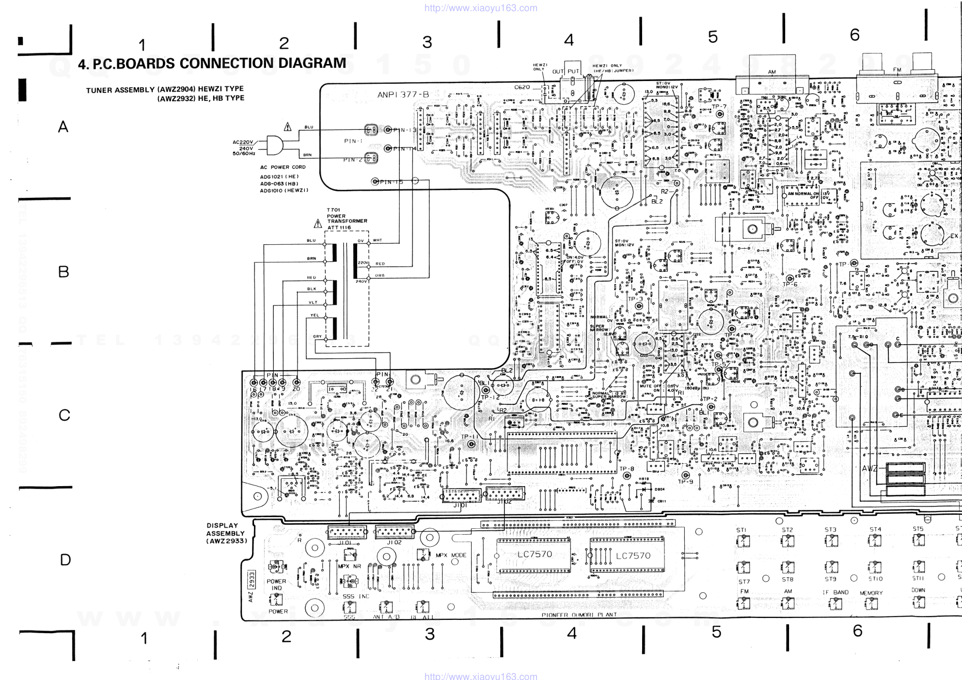 先锋PIONEER F-757音响电路图-8 先锋PIONEER F-757音响电路图-8