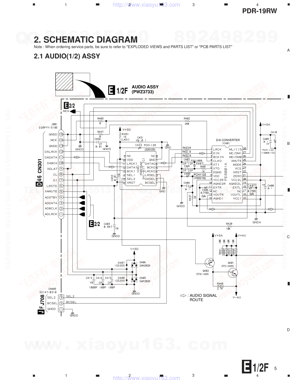先锋PIONEER PDR-19RW音响电路图-4 先锋PIONEER PDR-19RW音响电路图-4