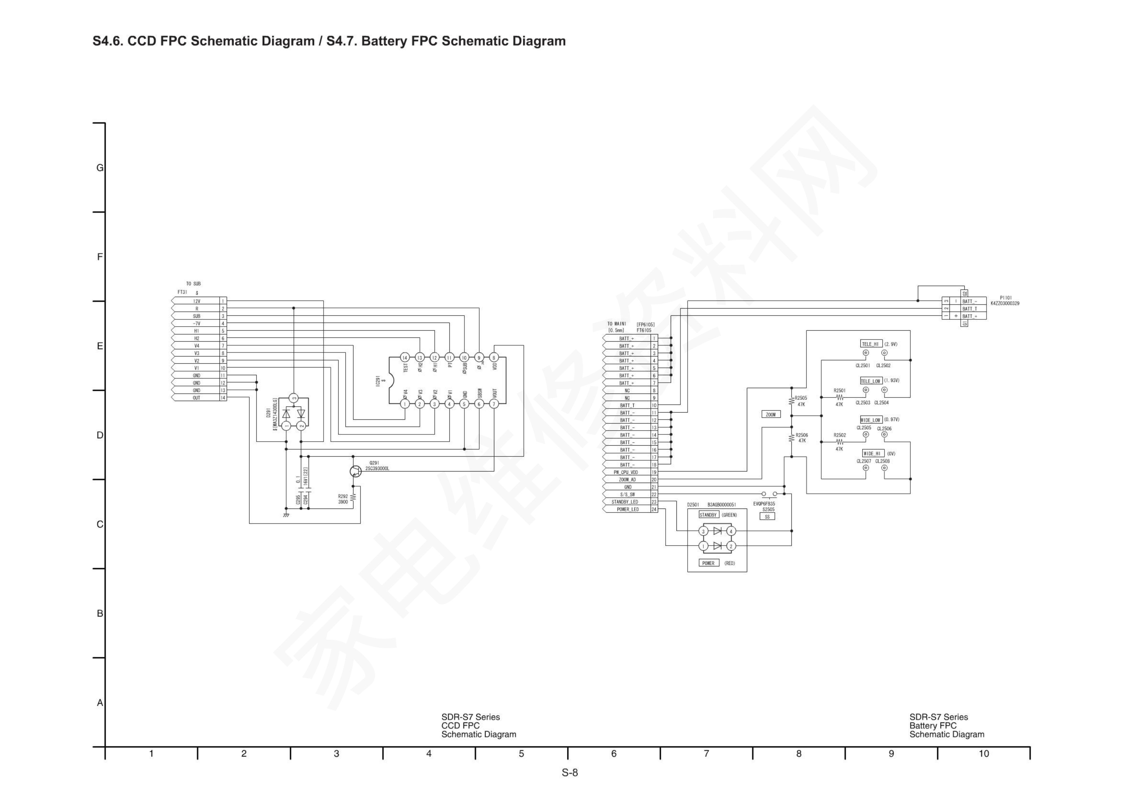 Panosonic SDR-S7PC数码摄像机图纸-4 Panosonic SDR-S7PC数码摄像机图纸-4