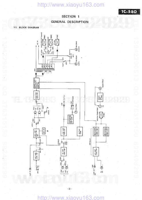 索尼SONY TC-580电路图-2 索尼SONY TC-580电路图-2