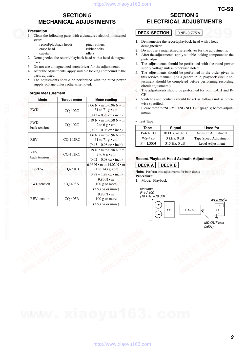 索尼SONY TC-S9电路图-8 索尼SONY TC-S9电路图-8
