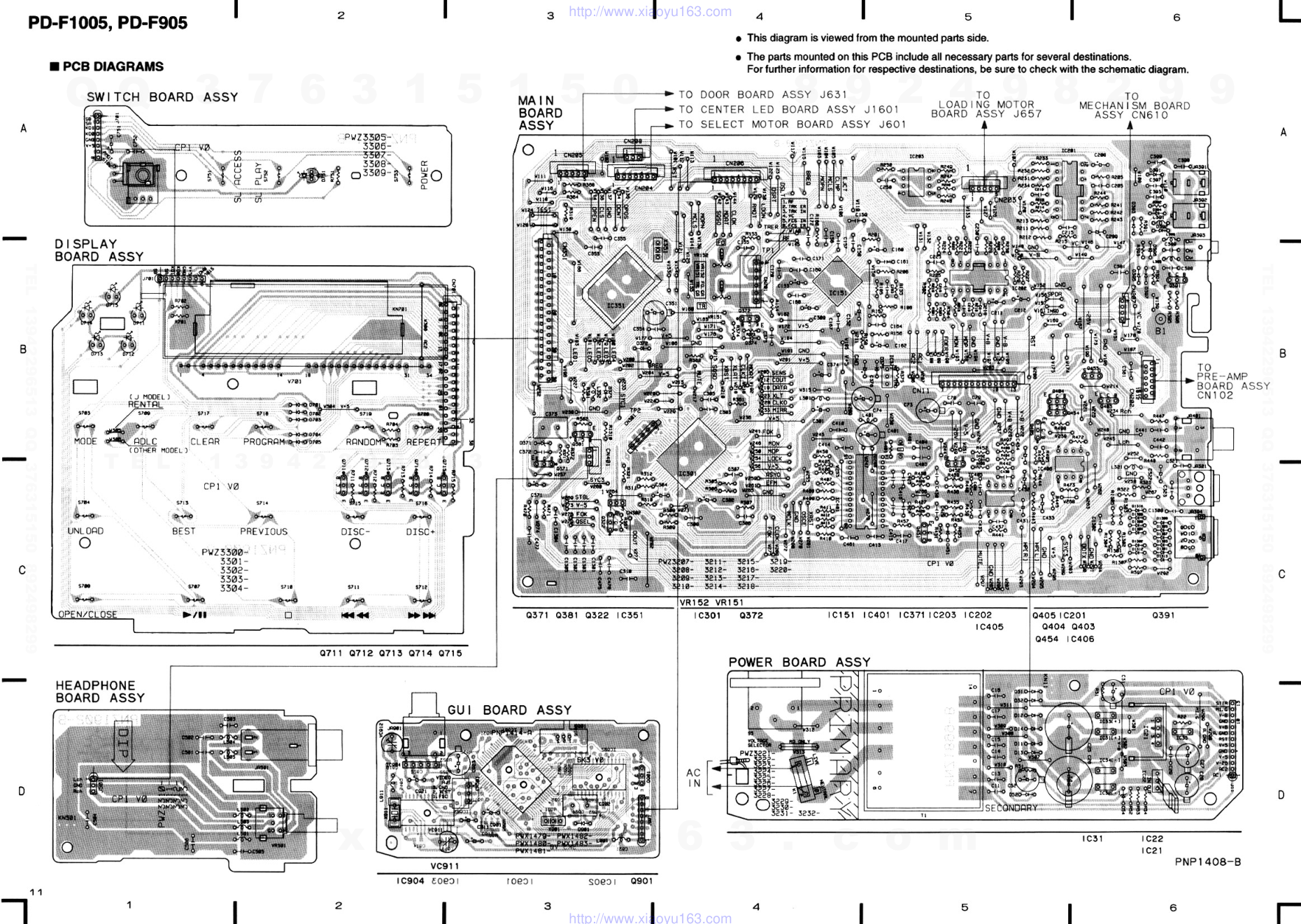 先锋PIONEER PD-F1005音响电路图-7