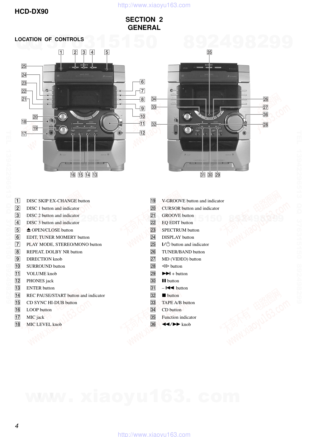 索尼SONY HCD-DX90音响图纸-3 索尼SONY HCD-DX90音响图纸-3