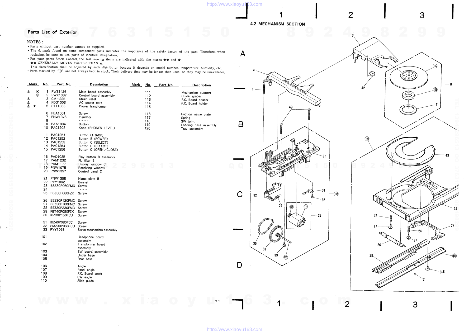 先锋PIONEER PD-6100-S音响电路图-8