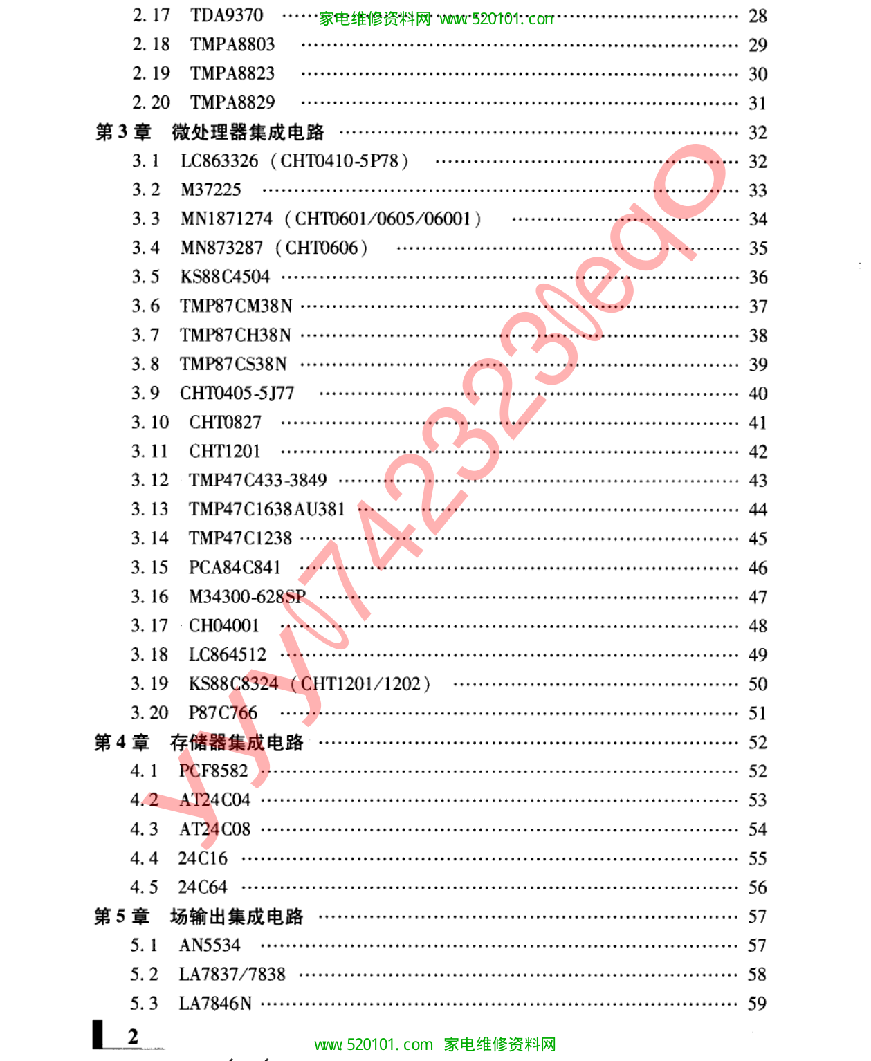 长虹彩色电视机上门速修速查手册-4 长虹彩色电视机上门速修速查手册-4