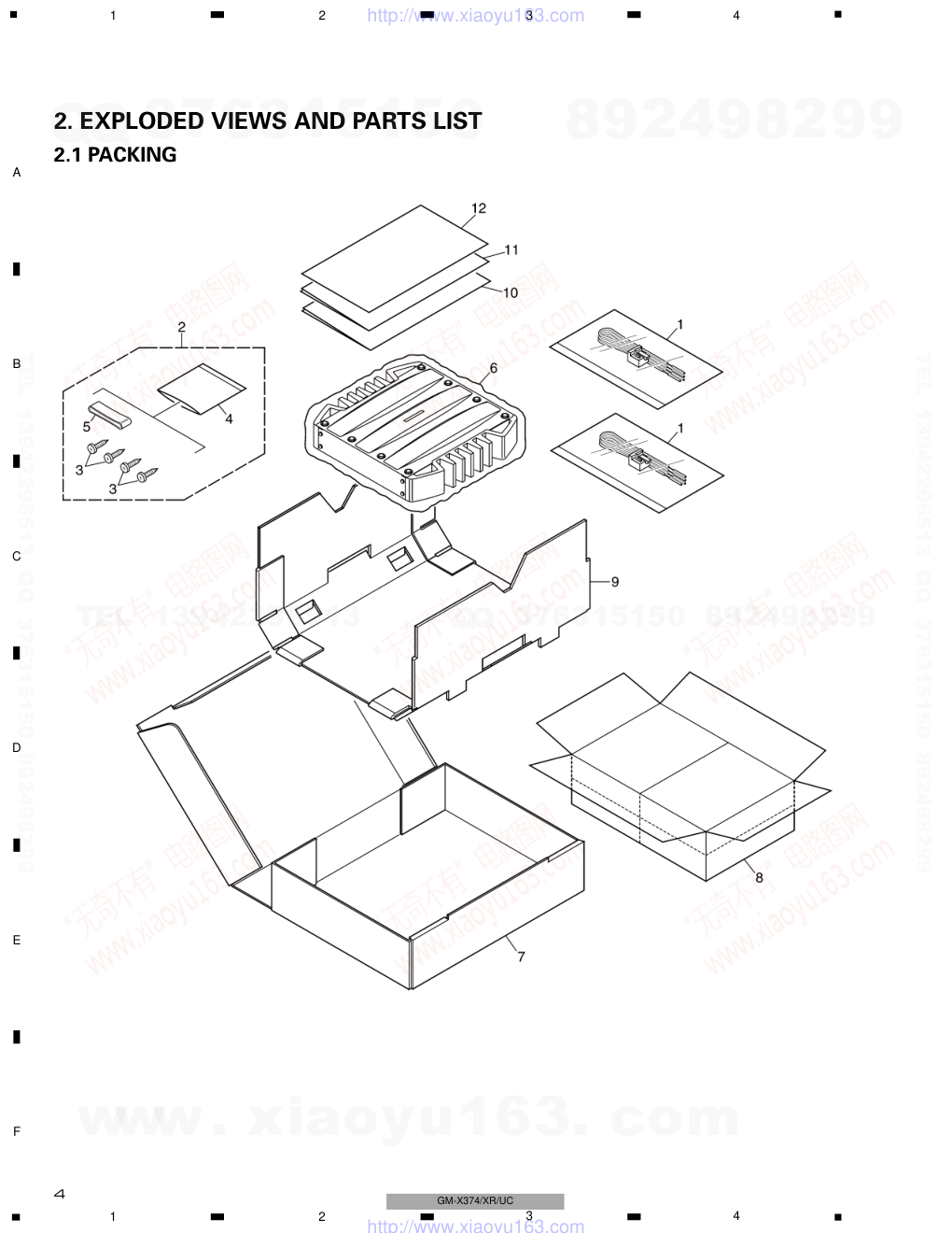 先锋PIONEER GM-X374音响电路图-3 先锋PIONEER GM-X374音响电路图-3