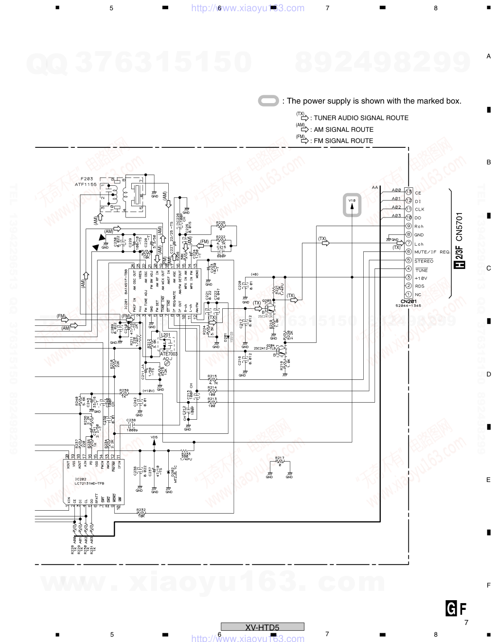 先锋PIONEER XV-HTD5电路图-6 先锋PIONEER XV-HTD5电路图-6