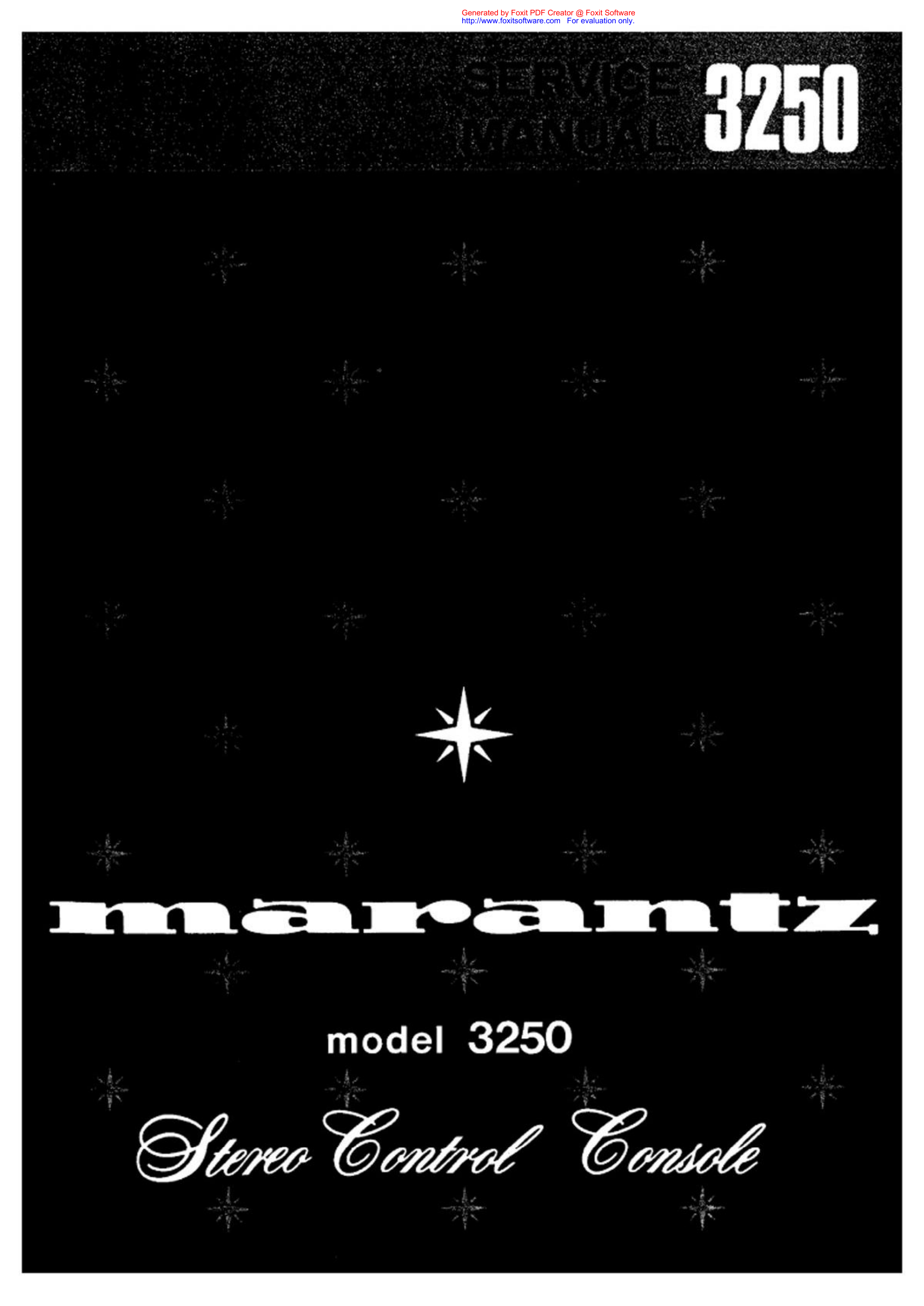 马兰士MARANTZ 3250音响服务手册-0