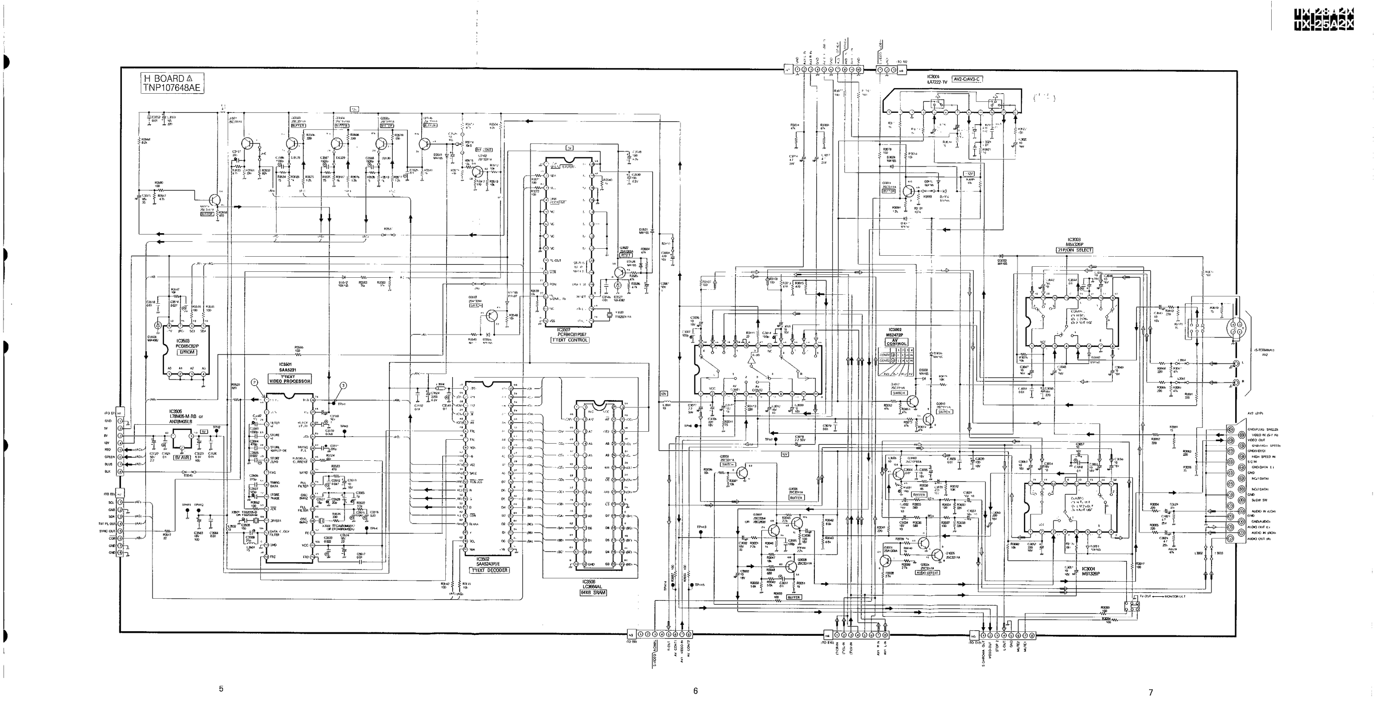 松下TX-25A2X彩电电路原理图-6