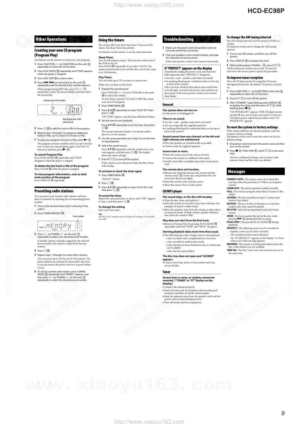 索尼SONY HCD-EC98P音响电路图-8 索尼SONY HCD-EC98P音响电路图-8