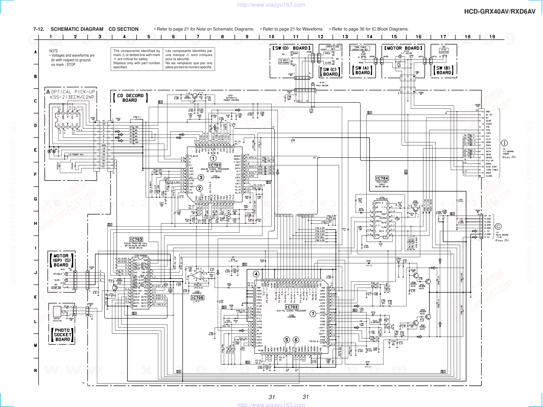 索尼SONY HCD-GRX40AV音响电路图-6