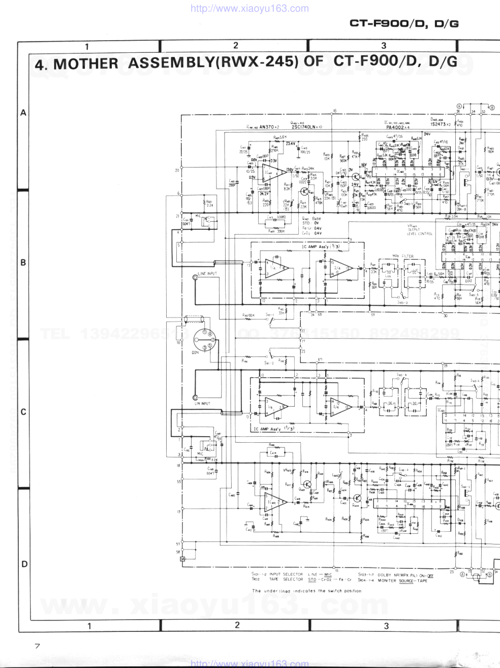 先锋PIONEER CT-F900电路图-3 先锋PIONEER CT-F900电路图-3